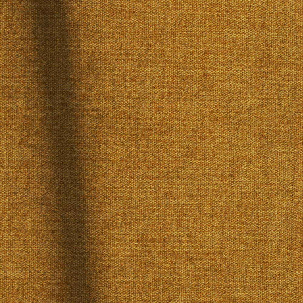 Zoom d'un tissu tramé en jaune moutarde