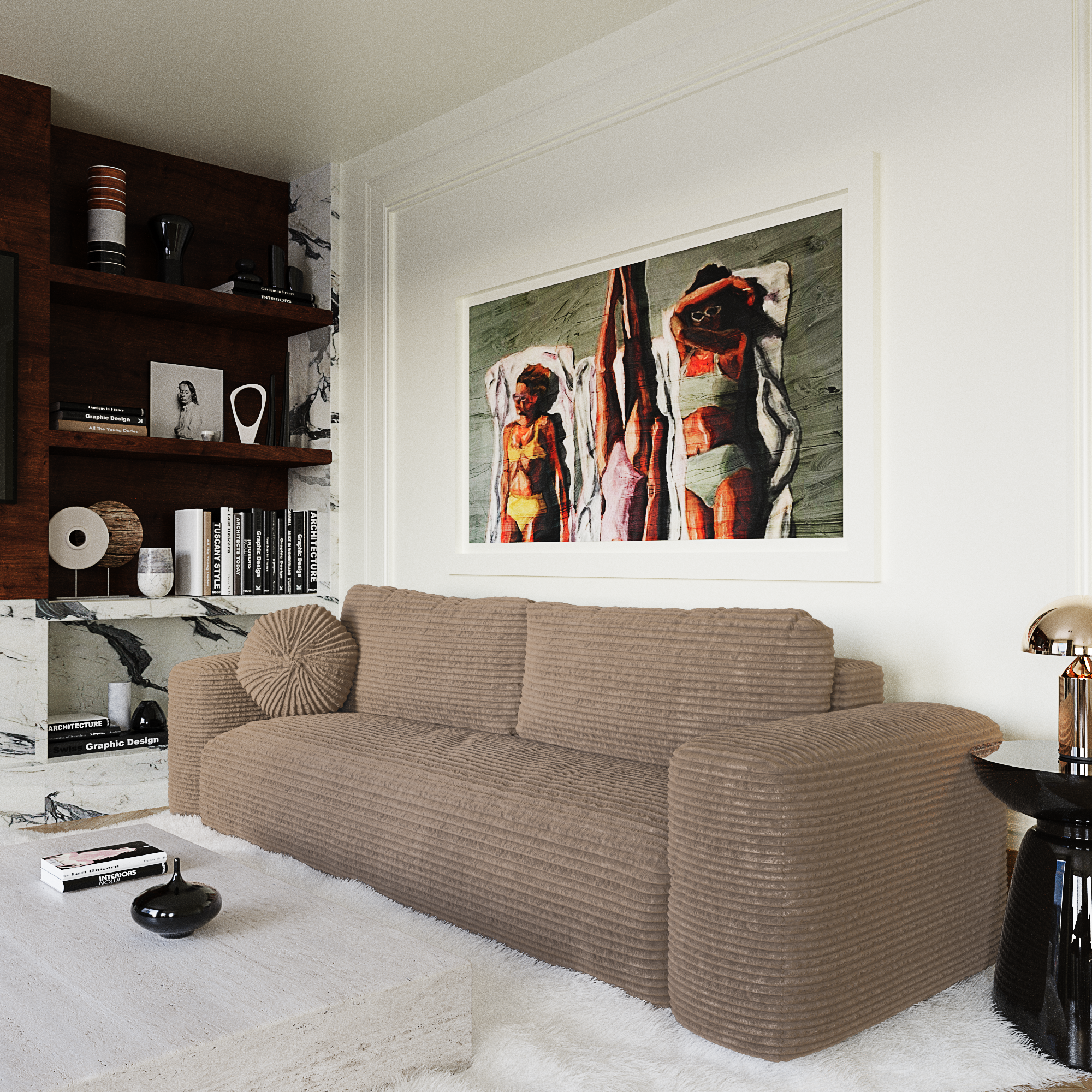 La force des détails sur un canapé