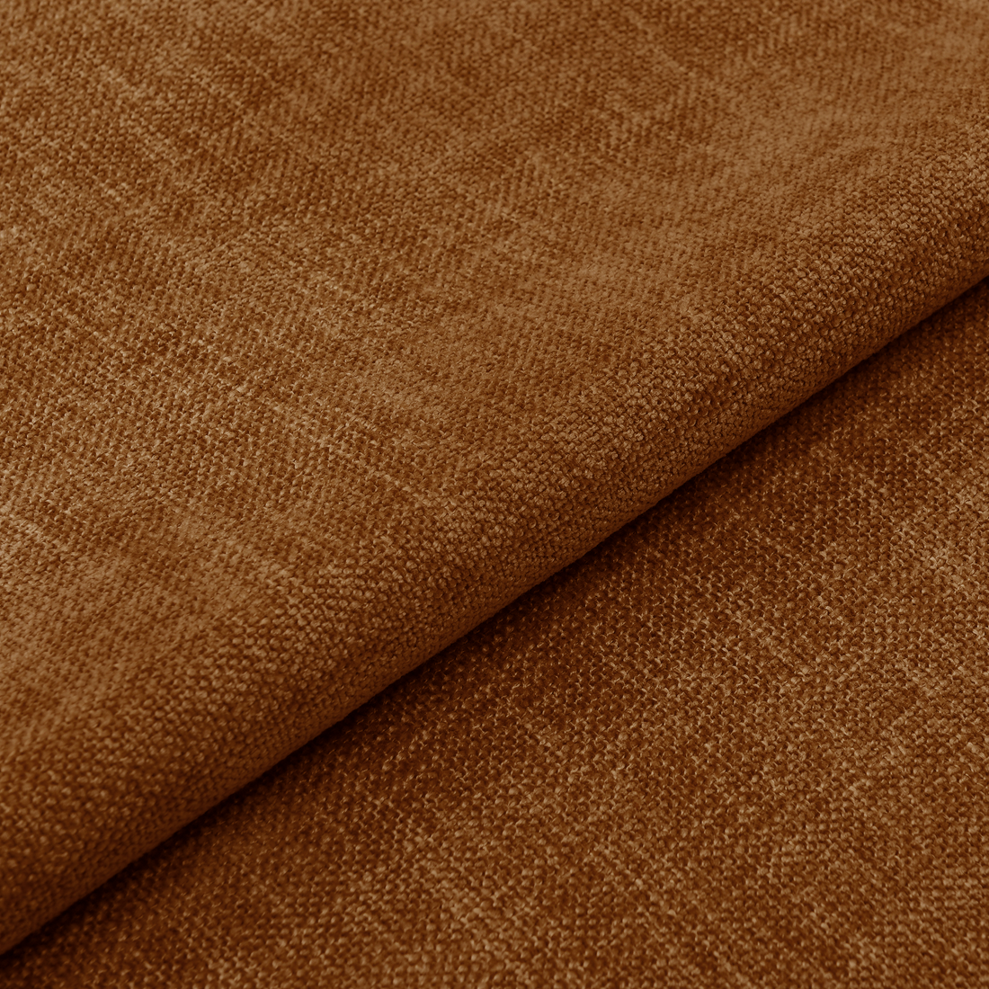 Zoom d'un tissu tramé de couleur terracotta
