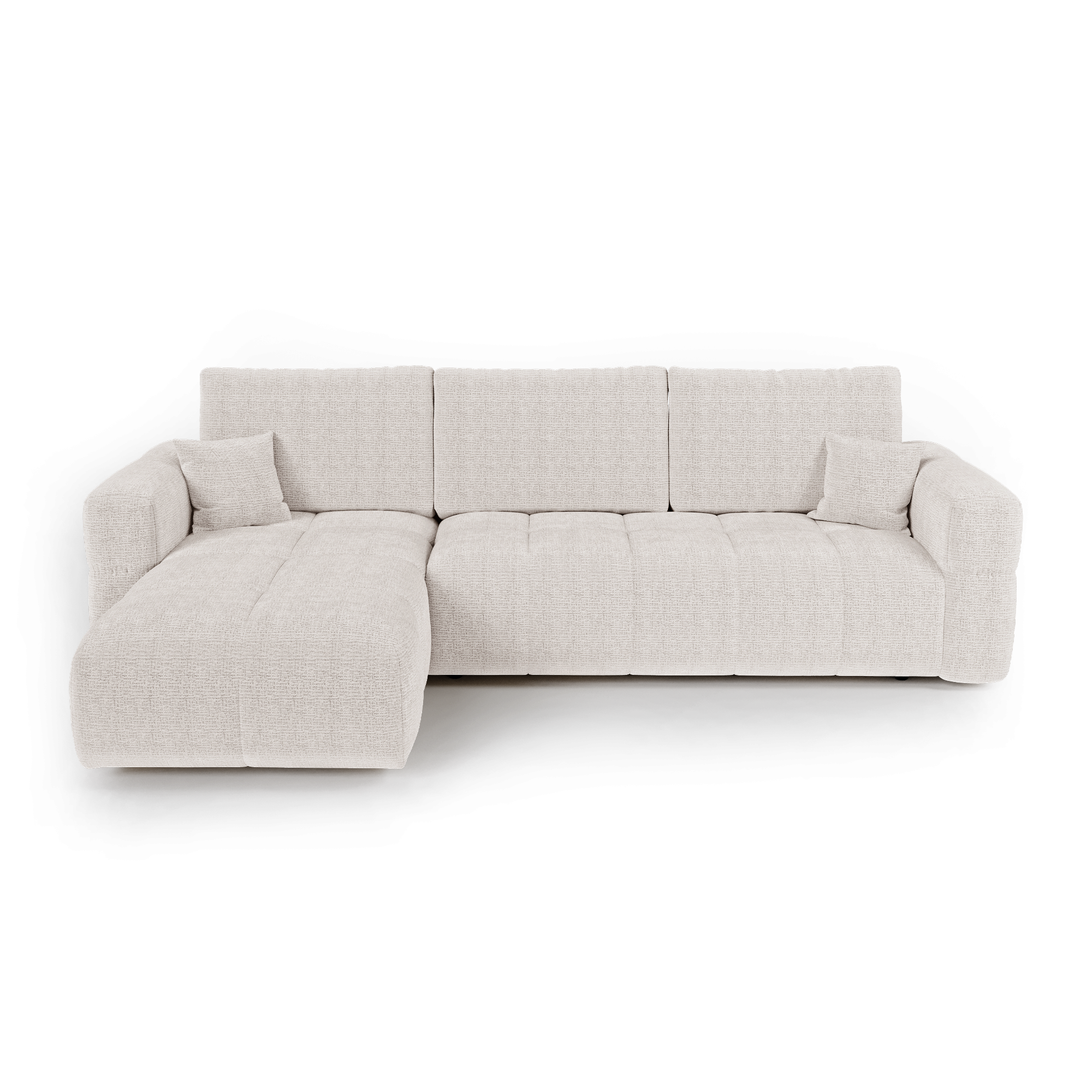 VIBE angle gauche convertible avec coffre noyer