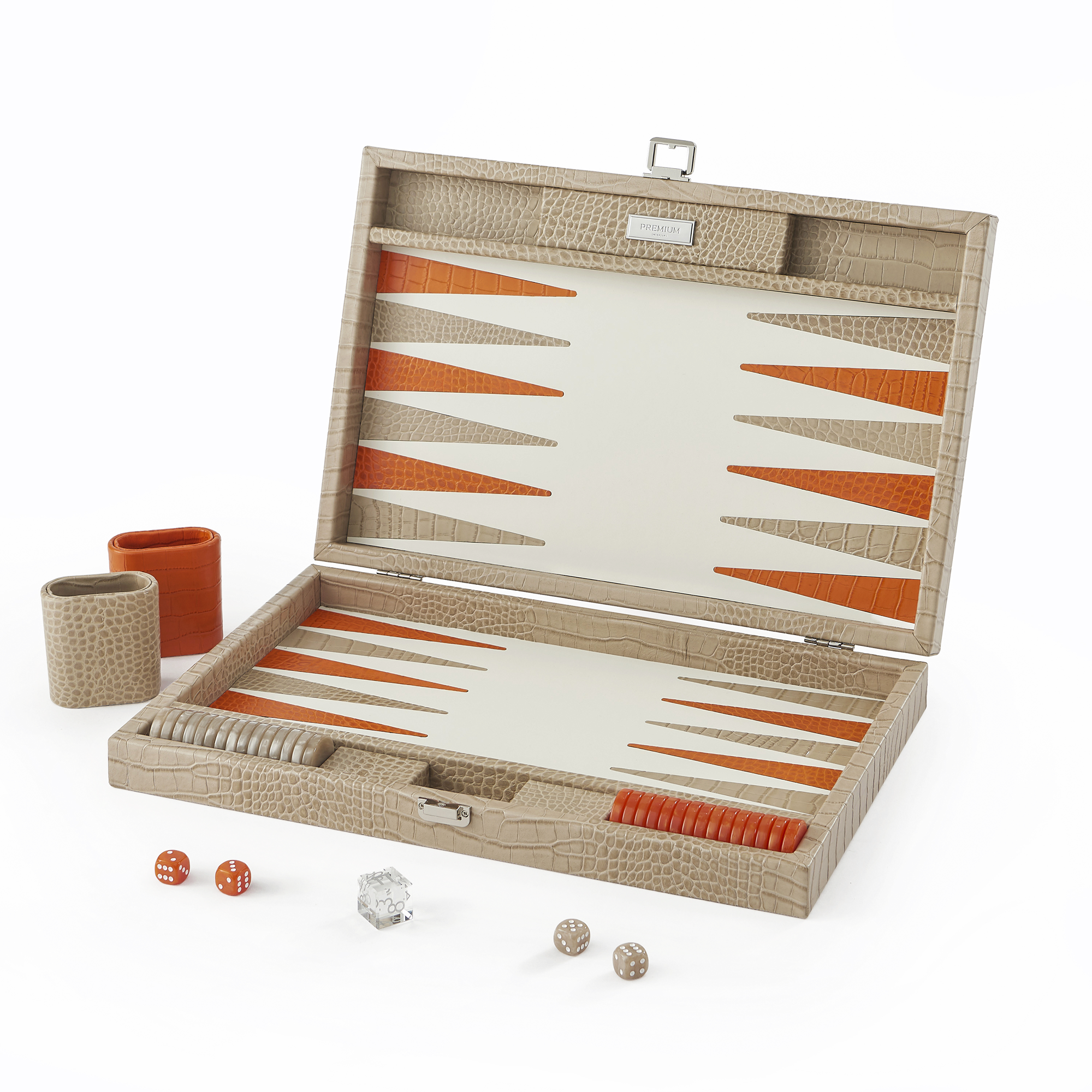 Backgammon en cuir - Large