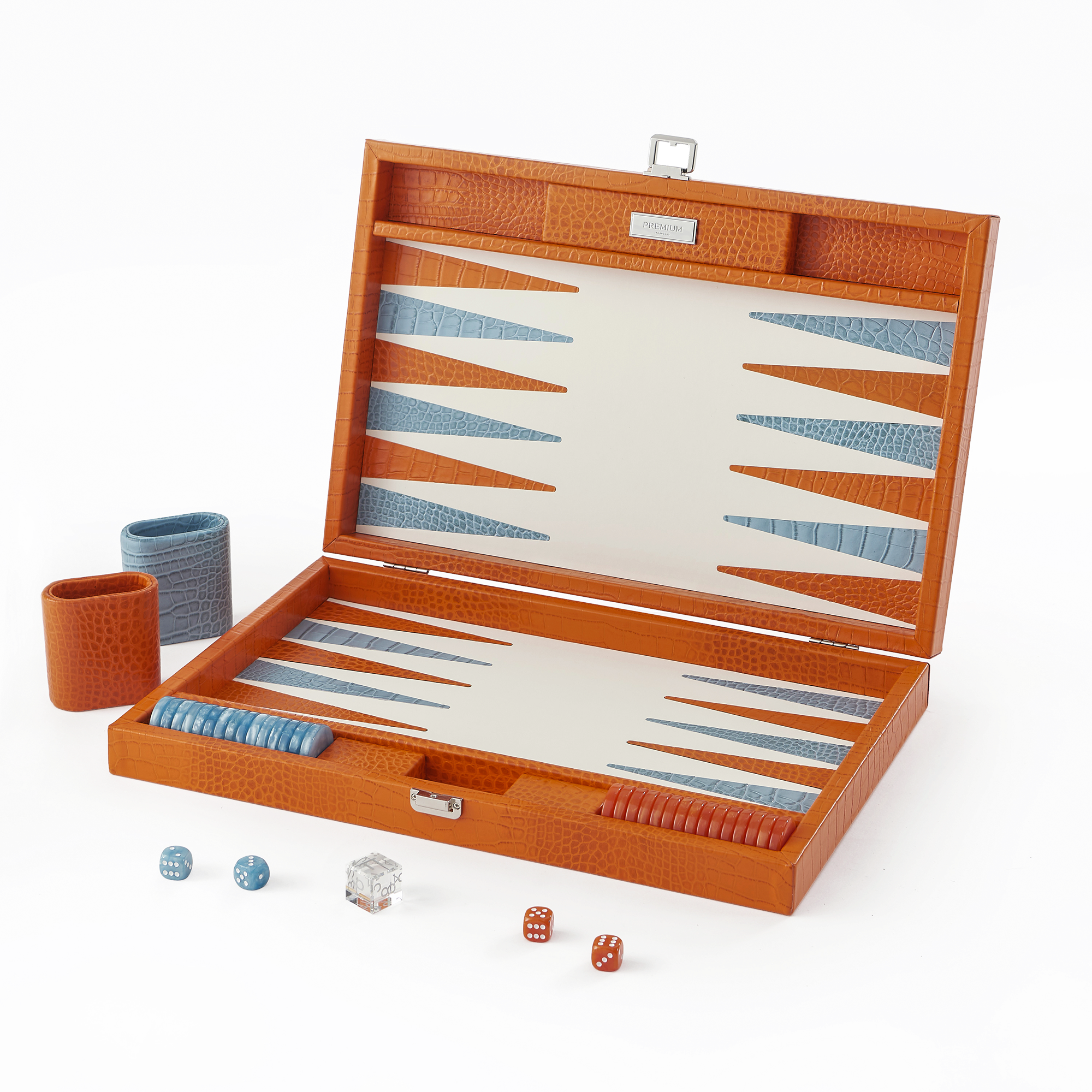 Backgammon en cuir - Large