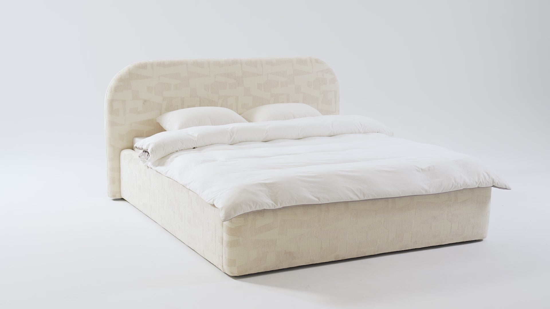 Charger la vidéo : LOVE lit coffre 160cm